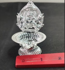 Pure Silver Kubhera Diya 27gm - By Mahita Collections